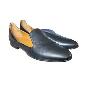Aquatalia Black Leather Loafers